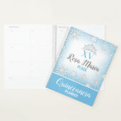 Winter Wonderland Glitter Quinceañera Planner (Display)