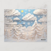 Winter Wonderland Greeting Briefkaart (Achterkant)