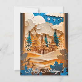 Winter Wonderland Greeting Briefkaart