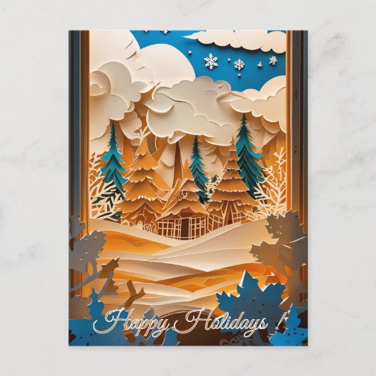 Winter Wonderland Greeting Briefkaart (Voorkant)