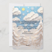 Winter Wonderland Greeting Feestdagenkaart (Achterkant)