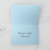 Winter Wonderland grillige boskunst Feestdagen Kaart (Binnen)