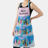 Winter Wonderland grillige kunst Schort (Insitu)