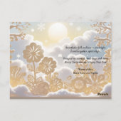 Winter Wonderland Groet Briefkaart (Achterkant)