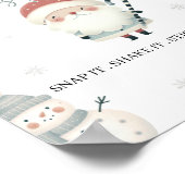Winter Wonderland Guest Book Tafelbord Poster (Hoek)
