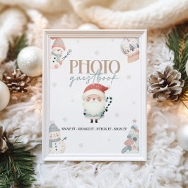 Winter Wonderland Guest Book Tafelbord Poster