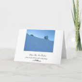 Winter Wonderland Hager Mt. uitkijkpost Feestdagen Kaart (Achterkant)