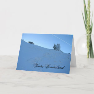 Winter Wonderland Hager Mt. uitkijkpost Feestdagen Kaart