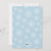 Winter Wonderland Hand-Lettered Script Foto Feestdagenkaart (Achterkant)