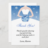 Winter Wonderland - Hartelijk dank Bedankkaart (Voorkant / Achterkant)