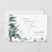 Winter Wonderland - Hartelijk dank Notitiekaartje (Voorkant)