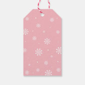 Winter wonderland Hartelijk dank voor de sneeuwval Cadeaulabel (Achterkant)