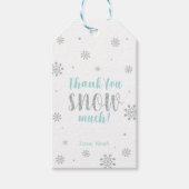 Winter wonderland Hartelijk dank voor de sneeuwval Cadeaulabel (Voorkant)