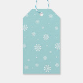 Winter wonderland Hartelijk dank voor de sneeuwval Cadeaulabel (Achterkant)