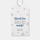 Winter wonderland Hartelijk dank voor de sneeuwval Cadeaulabel (Voorkant)