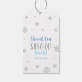 Winter wonderland Hartelijk dank voor de sneeuwval Cadeaulabel (Voorkant)