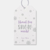 Winter wonderland Hartelijk dank voor de sneeuwval Cadeaulabel (Voorkant)