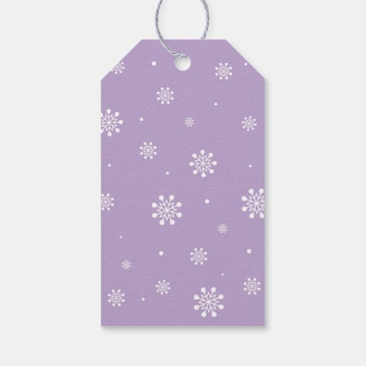 Winter wonderland Hartelijk dank voor de sneeuwval Cadeaulabel (Achterkant)