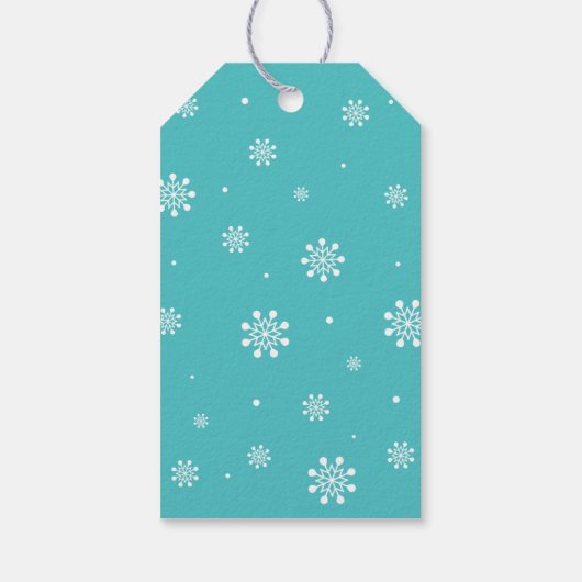 Winter wonderland Hartelijk dank voor de sneeuwval Cadeaulabel (Achterkant)