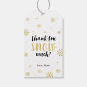 Winter wonderland Hartelijk dank voor de sneeuwval Cadeaulabel (Voorkant)