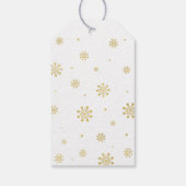 Winter wonderland Hartelijk dank voor de sneeuwval Cadeaulabel (Achterkant)