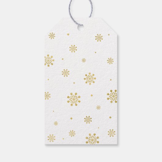 Winter wonderland Hartelijk dank voor de sneeuwval Cadeaulabel (Achterkant)