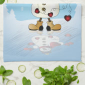 Winter Wonderland Heart Snowmen Theedoek (Gevouwen)