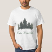 Winter Wonderland Heren T-Shirt (Voorkant)