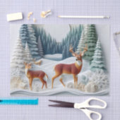 Winter Wonderland Herten Dimensionaal Tissuepapier (Craft)