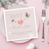 Winter Wonderland Het is koud buiten Baby shower Servet