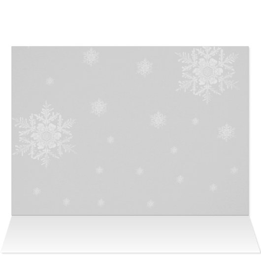 Winter Wonderland Holiday Greeting Kaart - Magenta (Binnen Horizontaal (Boven))