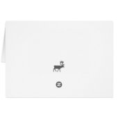 Winter Wonderland Holiday Greeting Kaart - Rood (Achterkant Horizontaal)