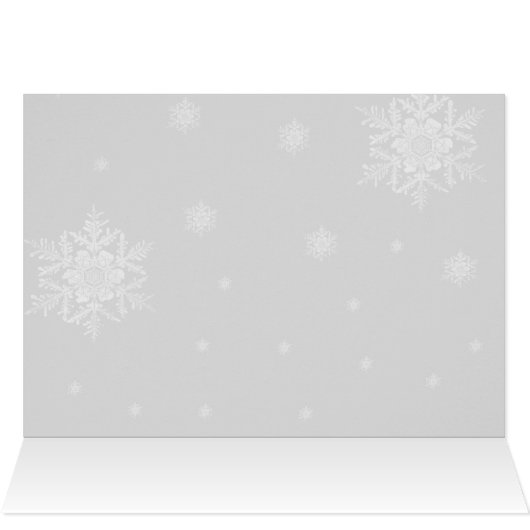 Winter Wonderland Holiday Greeting Kaart - Rood (Binnen Horizontaal (Boven))