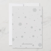 Winter wonderland Holiday Party Kaart (Achterkant)