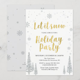 Winter wonderland Holiday Party Kaart