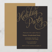 Winter Wonderland Holiday Party Uitnodiging (Voorkant / Achterkant)