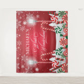Winter Wonderland holidays christmas banner Wandkleed (Voorkant)