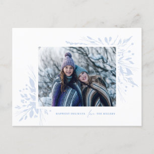 Winter Wonderland Horizontale vakantie fotokaart Feestdagenkaart
