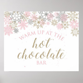 Winter Wonderland Hot Chocolate Bar Poster