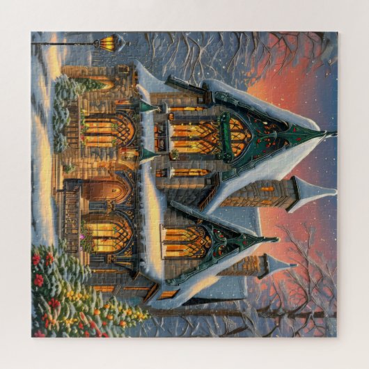 Winter Wonderland House Legpuzzel (Horizontaal)