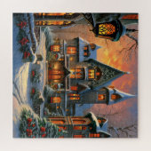 Winter Wonderland Huis Legpuzzel (Horizontaal)