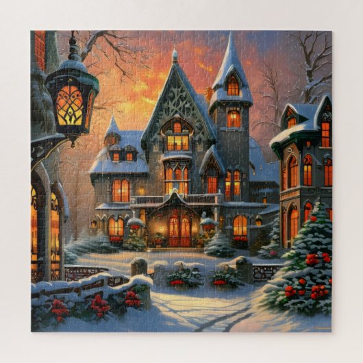 Winter Wonderland Huis Legpuzzel (Verticaal)