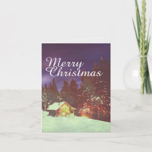 Winter Wonderland Hut Kerstmis Cozy Kaart
