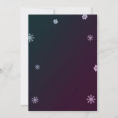 Winter Wonderland Ice Schaats Girl Chalkboard Kaart (Achterkant)