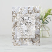 Winter Wonderland Icicle Glitz Sweet 16 Kaart (Staand voorkant)