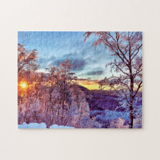 Winter Wonderland Icy Forest Vermont Legpuzzel