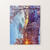 Winter Wonderland Icy Forest Vermont Legpuzzel (Verticaal)