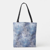 Winter Wonderland ijs en sneeuwvlok patroon Tote Bag (Achterkant)