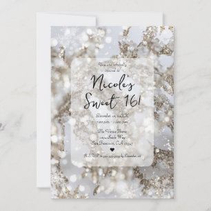 Winter Wonderland Ijspegel Glans Sweet 16 Kaart
