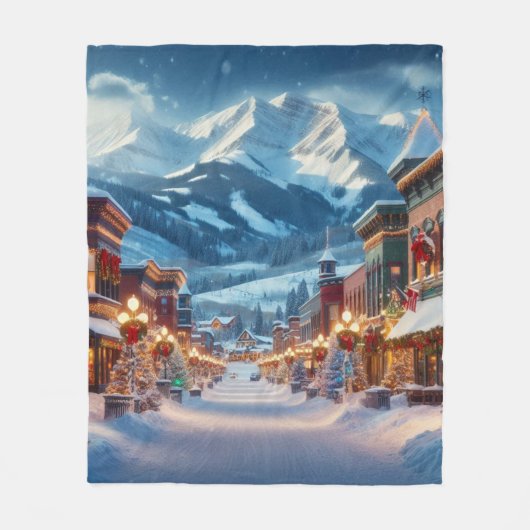 Winter Wonderland in Crested Butte, Colorado Fleece Deken (Voorkant)